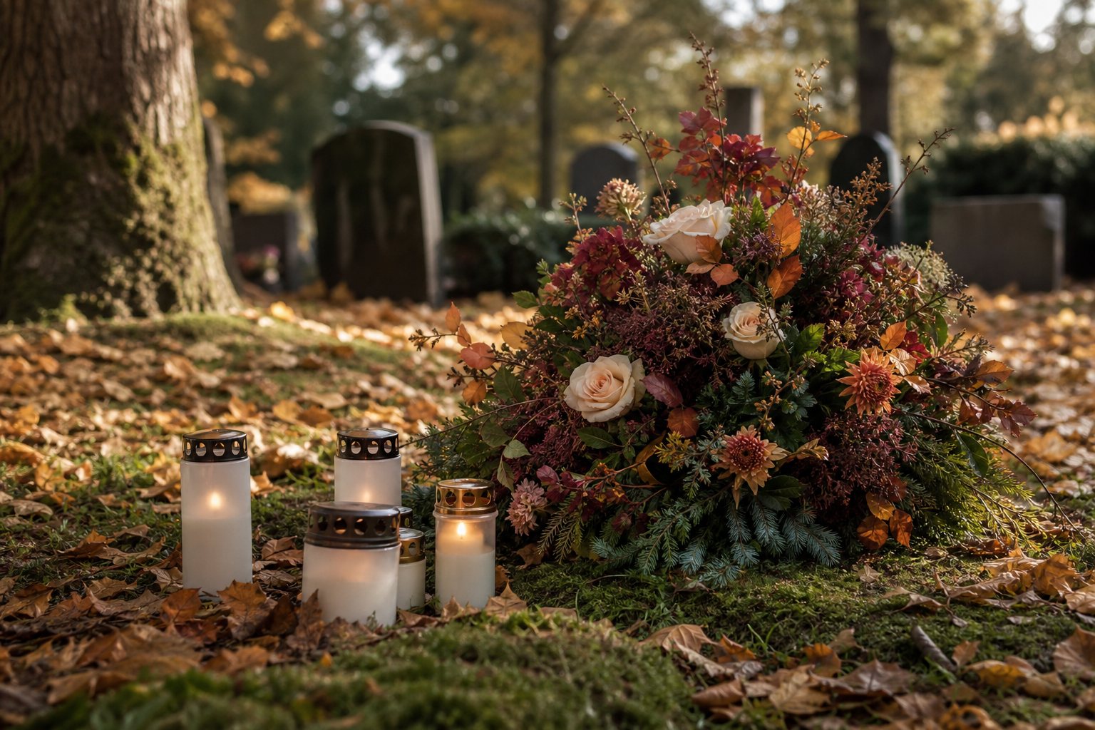 Alla helgons dag: All Saints' Day Flowers in Sweden
