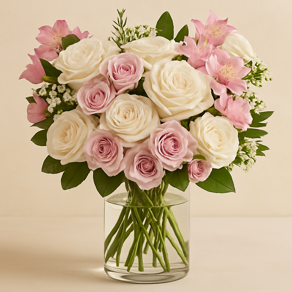 Pink Stained Glass Roses